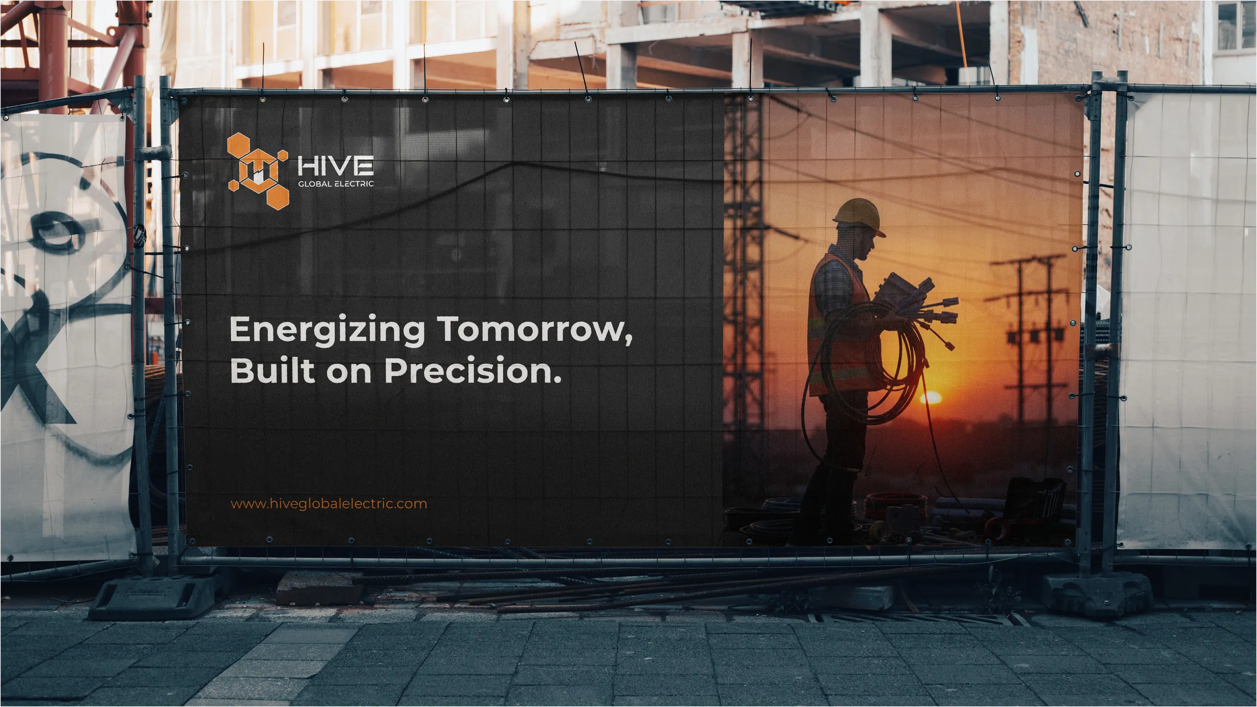 Hive Global Electric brand identity